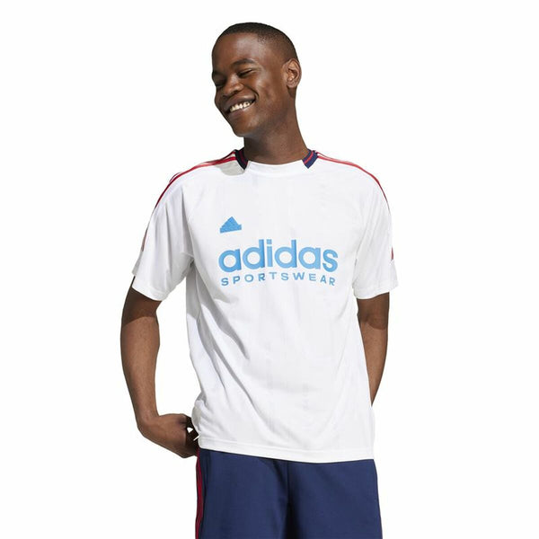 Herren Kurzarm-T-Shirt Adidas Tiro Nations Pack Weiß