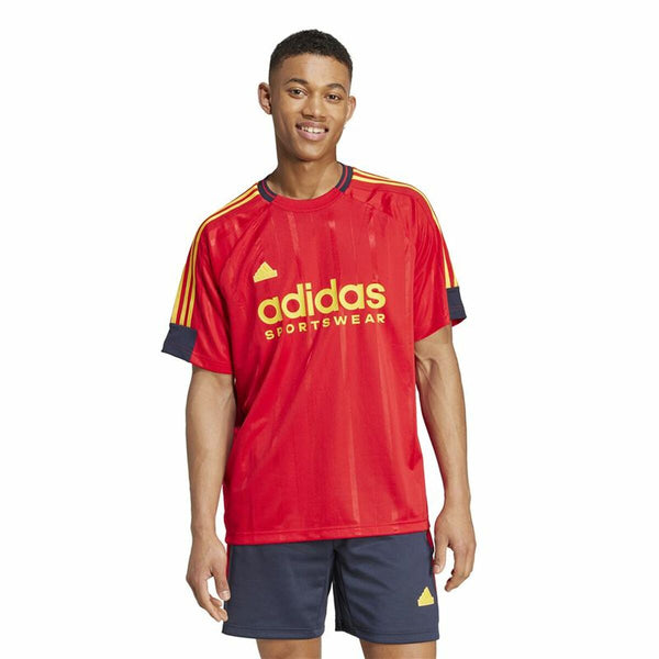 Herren Kurzarm-T-Shirt Adidas Tiro Nations Pack Rot