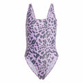 Damen Badeanzug Adidas Essentials Animal Print Rosa