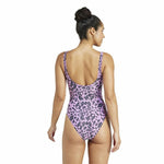 Damen Badeanzug Adidas Essentials Animal Print Rosa