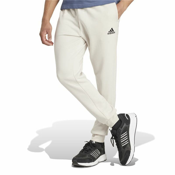 Lange Sporthose Adidas Essentials Fleece Regular Tapered Weiß