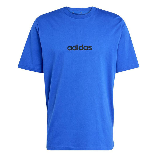Herren Kurzarm-T-Shirt Adidas M LIN SJ T JE8995 Blau