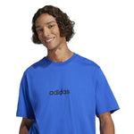 Herren Kurzarm-T-Shirt Adidas M LIN SJ T JE8995 Blau