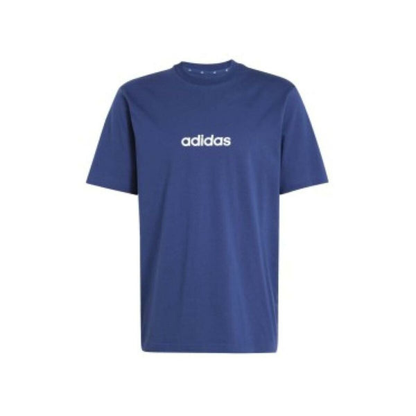 Herren Kurzarm-T-Shirt Adidas M LIN SJ T JE8999 Blau