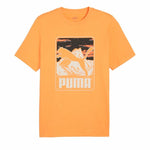 Herren Kurzarm-T-Shirt Puma Graphics Mountain e Clementine  Orange