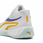 Basketballschuhe für Erwachsene Puma Court Pro Weiß Gelb