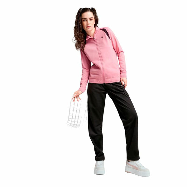 Damen-Trainingsanzug Puma Classic Tricot Suit Op Rosa 2 Stücke