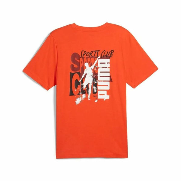 Herren Kurzarm-T-Shirt Puma Graphics Puma Sports Club Orange