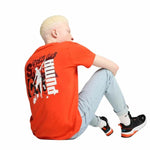 Herren Kurzarm-T-Shirt Puma Graphics Puma Sports Club Orange