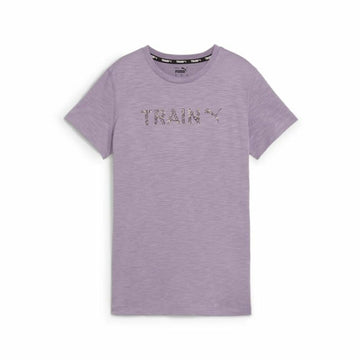 Damen Kurzarm-T-Shirt Puma Graphic Train Lavendel