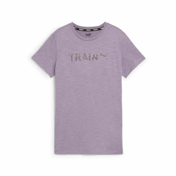 Damen Kurzarm-T-Shirt Puma Graphic Train Lavendel