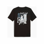 Herren Kurzarm-T-Shirt Puma Graphics Puma Sports Club Schwarz
