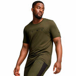 Kurzärmliges Sport T-Shirt Puma Energy Cloudspun Graphic Gold