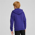 Jungen Sweater mit Kapuze Puma Essentials+ 2 Col Big Logo Blau