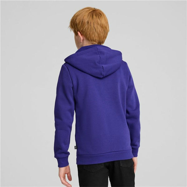 Jungen Sweater mit Kapuze Puma Essentials+ 2 Col Big Logo Blau