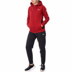 Damen-Trainingsanzug Puma Classic Hooded Tracksuit Fl Rot 2 Stücke