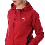 Damen-Trainingsanzug Puma Classic Hooded Tracksuit Fl Rot 2 Stücke