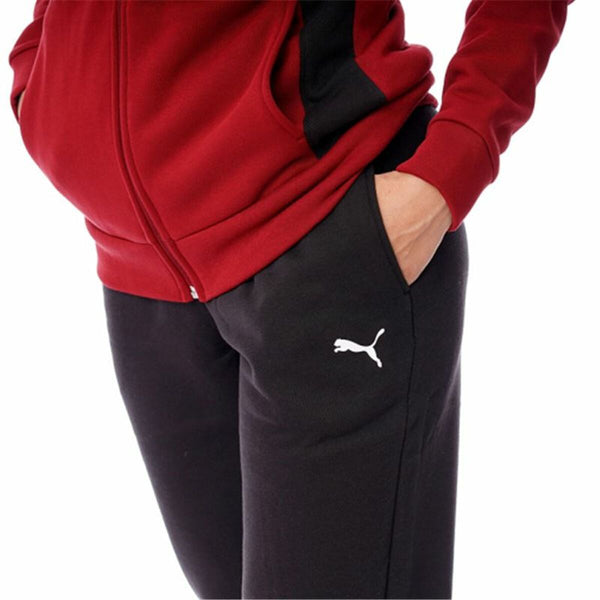 Damen-Trainingsanzug Puma Classic Hooded Tracksuit Fl Rot 2 Stücke