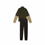 Kinder-Trainingsanzug Puma Colorblock Poly Suit Khaki Olive