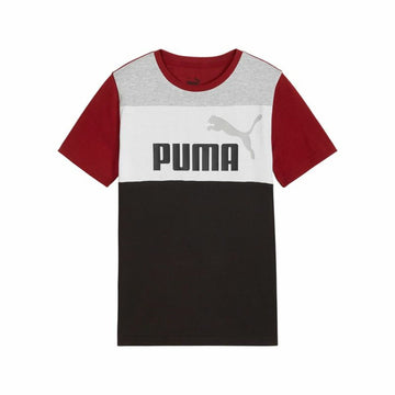Kurzarm-T-Shirt für Kinder Puma Ess Block