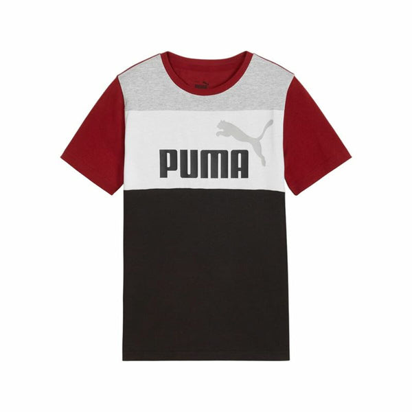 Kurzarm-T-Shirt für Kinder Puma Ess Block