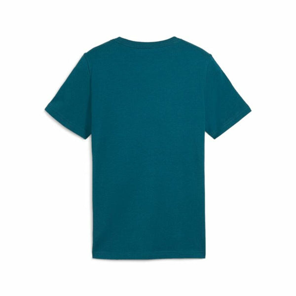 Kurzarm-T-Shirt für Kinder Puma Ess+ Mid 90S Graphic Blau