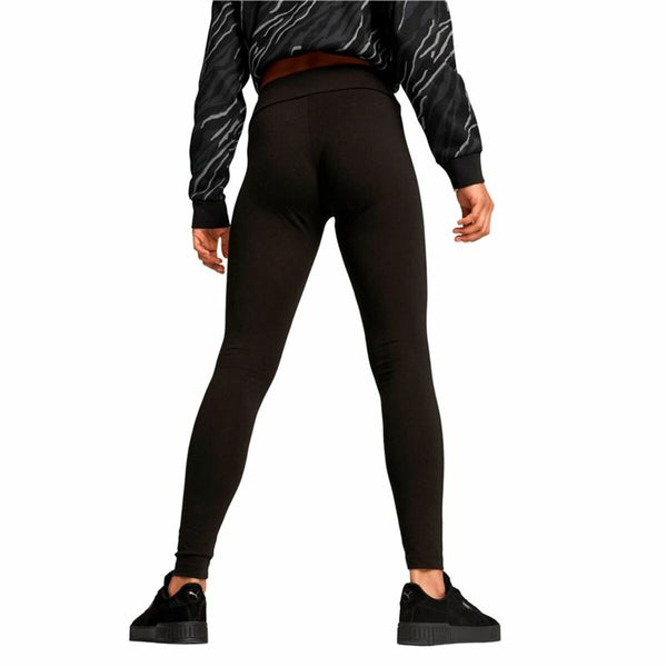 Sporthose Damen Puma Essentials + Script Schwarz
