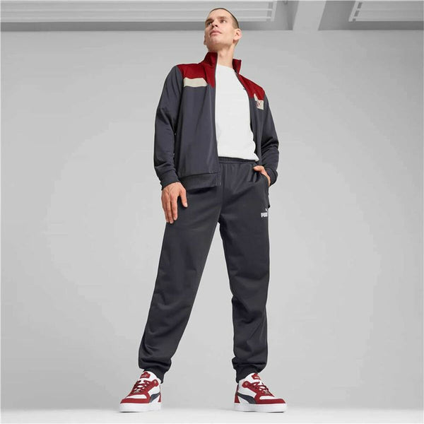 Jogginghose für Erwachsene Puma Power Poly Suit Grau Herren 2 Stücke