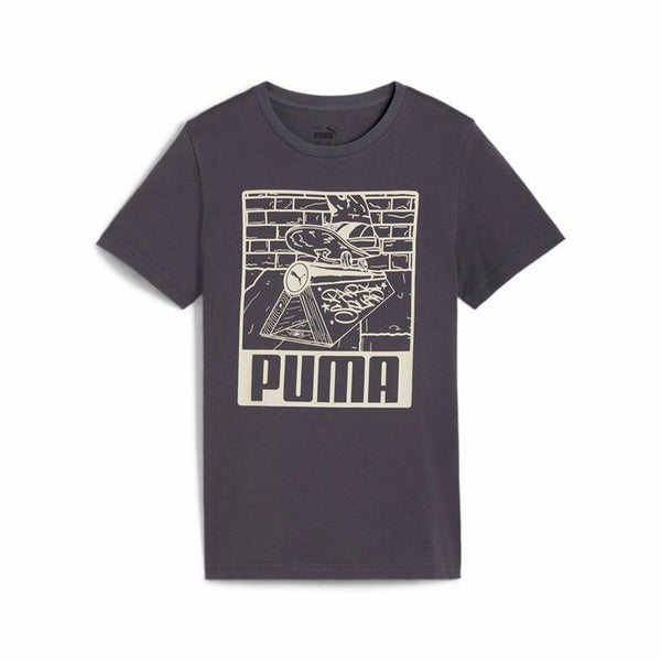 Kurzarm-T-Shirt für Kinder Puma Lila