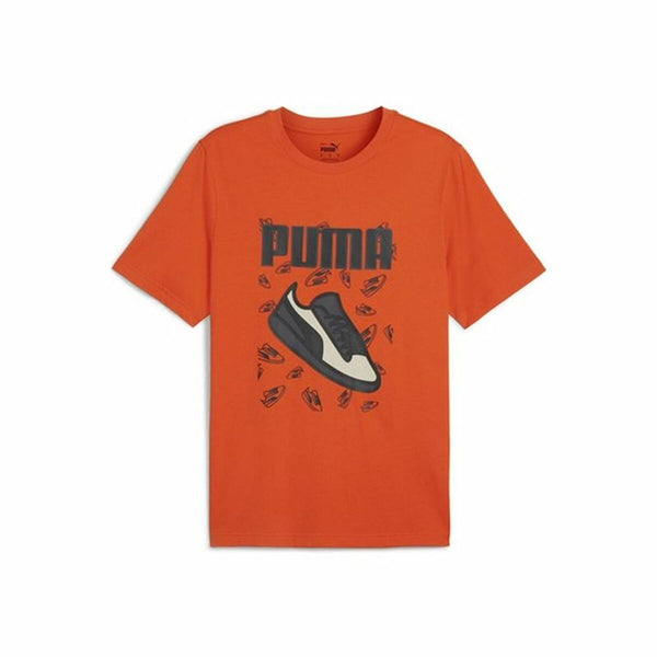 Herren Kurzarm-T-Shirt Puma Graphics Sneaker Orange
