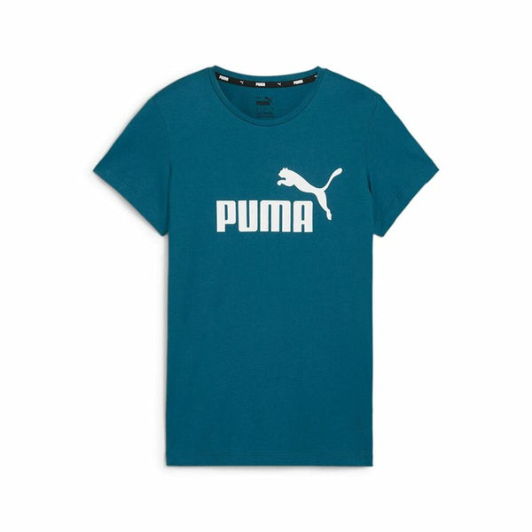 Damen Kurzarm-T-Shirt Puma Blau