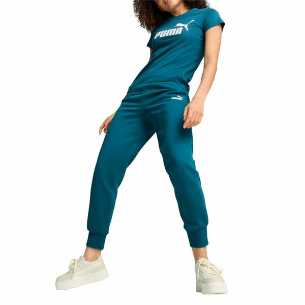 Damen Kurzarm-T-Shirt Puma Blau