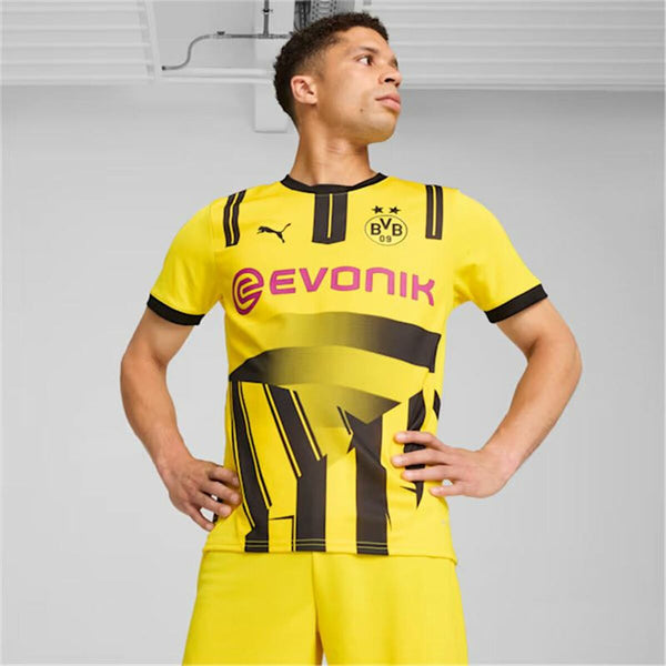 Kurzärmiges Fußball T-Shirt für Männer Puma Borussia Dortmund copa 24/25