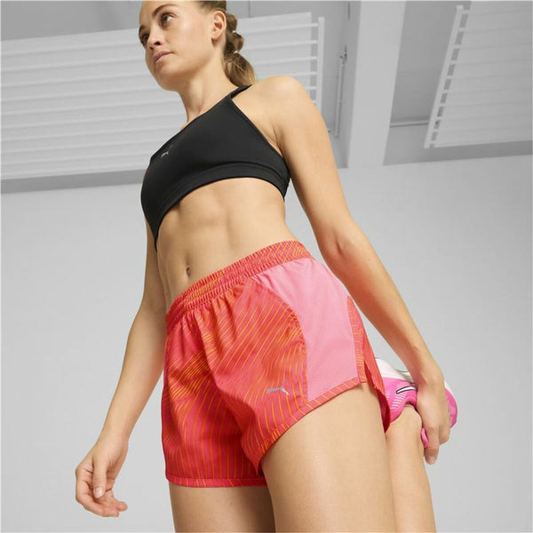 Damen-Sportshorts Puma Puma Run Favorite Aop Velocity 3" Rot