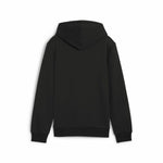 Jungen Sweater mit Kapuze Puma Essentials+ 2 Col Big Logo Schwarz