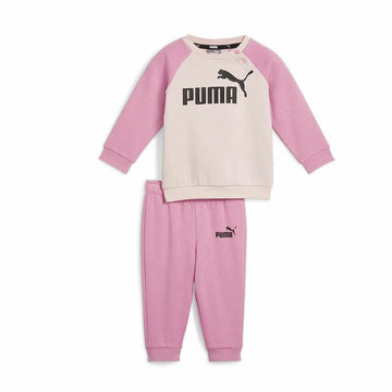 Kinder-Trainingsanzug Puma Minicats Ess Raglan Jogger Fl Rosa