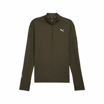 Herren Sweater ohne Kapuze Puma Flex 1/4 Zip Dunkelgrün