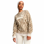 Damen Sweater ohne Kapuze Puma Essentials+ Animal Aop Crew Fl Mujer