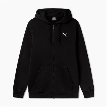 Herren Sweater mit Kapuze Puma Essentials+ Graphic Hoodie Fz Schwarz