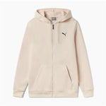 Herren Sweater mit Kapuze Puma Essentials+ Graphic Hoodie Fz Beige