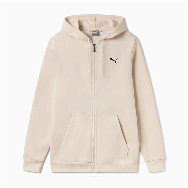 Herren Sweater mit Kapuze Puma Essentials+ Graphic Hoodie Fz Beige