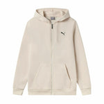 Herren Sweater mit Kapuze Puma Essentials+ Graphic Hoodie Fz Beige