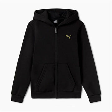 Jacke Für Kinder Puma Essentials+ Graphic Hoodie Fz Schwarz