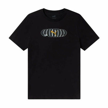 Herren Kurzarm-T-Shirt Puma Ess+ Graphic Schwarz