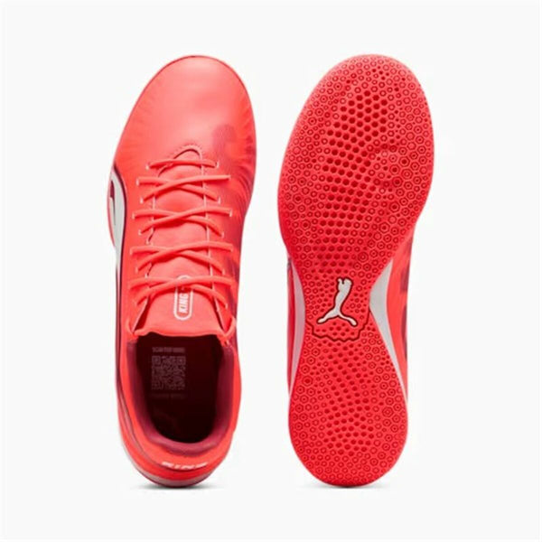Hallenfußballschuhe für Erwachsene Puma King Match It Rot