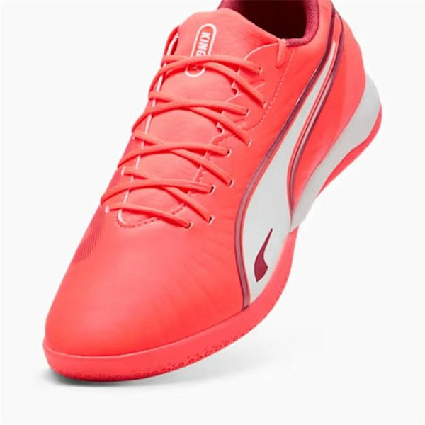 Hallenfußballschuhe für Erwachsene Puma King Match It Rot