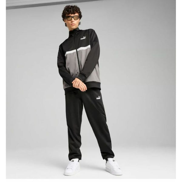Jogginghose für Erwachsene Puma POLY COLORBLOCK SUIT 684850 01 Schwarz Herren