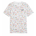 Herren Kurzarm-T-Shirt Puma LOVE UNITED AOP Tee   684700 02 Weiß