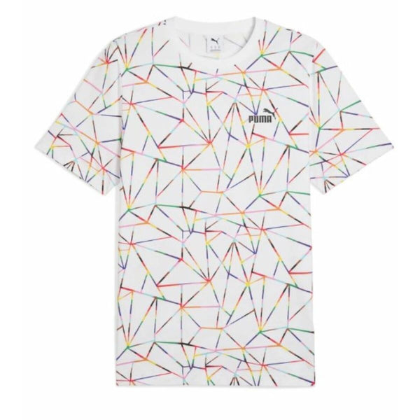 Herren Kurzarm-T-Shirt Puma LOVE UNITED AOP Tee   684700 02 Weiß