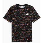 Herren Kurzarm-T-Shirt Puma LOVE UNITED AOP Tee Schwarz